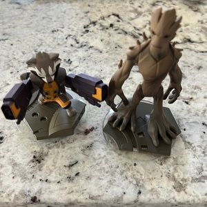 Rocket Raccoon and Groot Infinity 2.0 figures from Guardians of the Galaxy.